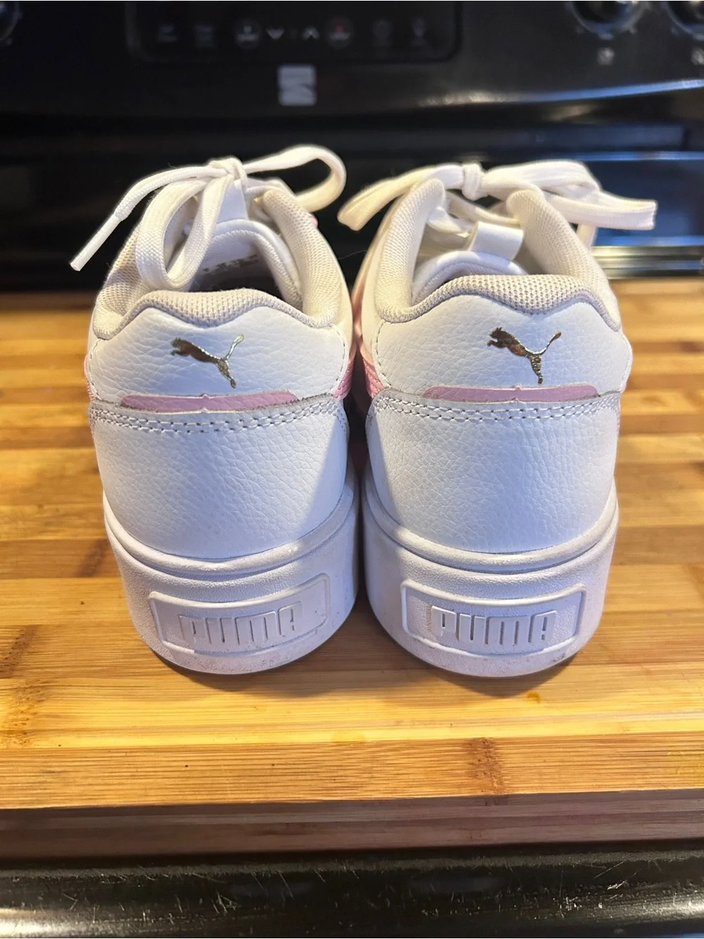 PUMA Karmen Rebelle Cout Perforated Platform  Womens Pink Sneakers Casual Shoes